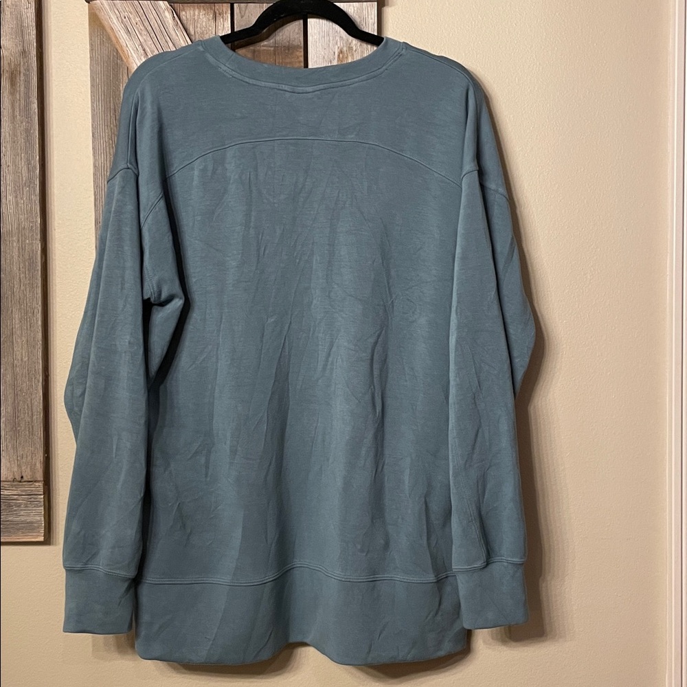 Teal Long Sleeve Sweatshirt - Picture 5 of 5